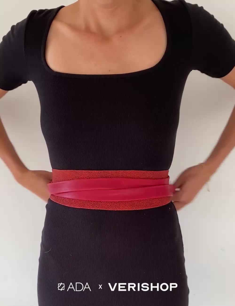 Classic Wrap Belt - Red